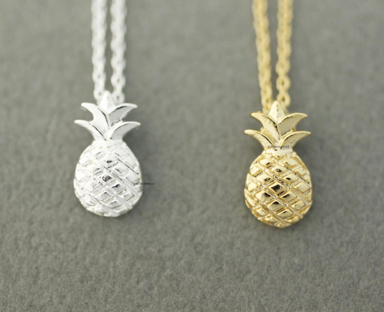 Cute Pineapple Pendant Necklaces In 2 Colors, N0611G on Luulla